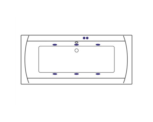 Ванна гидромассажная EXCELLENT Aquaria Lux Slim 180x80 SOFT бронза