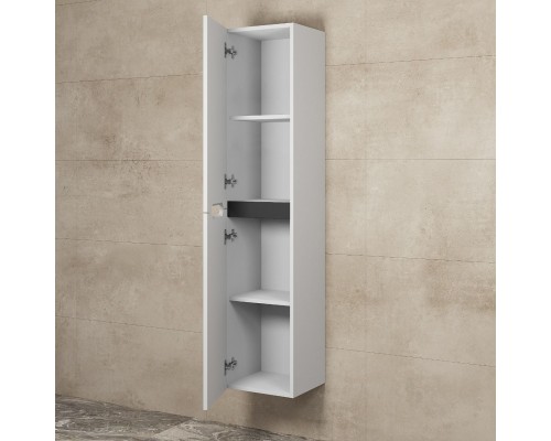 Шкаф-пенал подвесной Uperwood Modul 33х36х150 см, белый/графит
