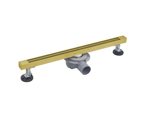 Душевой трап 60 см Wonzon&Woghand, Брашированное золото WW-65406T-BG