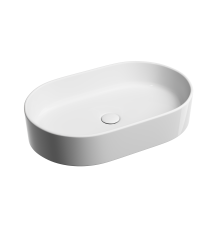 Чаша накладная овальная Ceramica Nova Element 60x38 белый