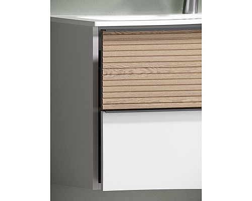 Тумба для раковины SanCos Delta 100 DL100LW Дуб белый Тумба для раковины SanCos Delta 100 DL100LW Дуб белый
