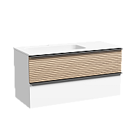Тумба для раковины SanCos Delta 100 DL100LW Дуб белый