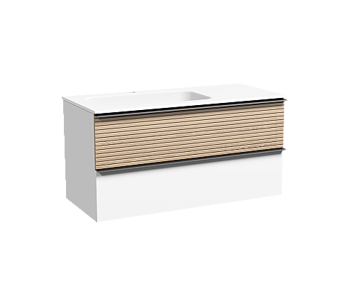 Тумба для раковины SanCos Delta 100 DL100LW Дуб белый Тумба для раковины SanCos Delta 100 DL100LW Дуб белый