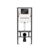 Система инсталляции для унитазов Ceramicanova с кнопкой смыва, черный матовый