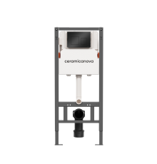 Система инсталляции для унитазов Ceramicanova с кнопкой смыва, черный матовый