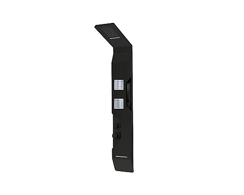 Душевая панель Taliente A05, алюминий, 150x22см, черный, каскадный излив, верхний каскад Душевая панель Taliente A05, алюминий, 150x22см, черный, каскадный излив, верхний каскад