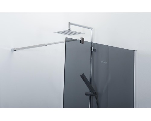 Душевая перегородка Cezares Liberta 100 LIBERTA-L-1-100-GR-Cr профиль Хром стекло серое