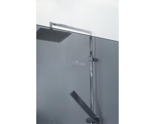 Душевая перегородка Cezares Liberta 100 LIBERTA-L-1-100-GR-Cr профиль Хром стекло серое