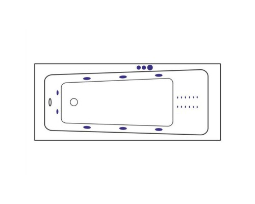 Ванна гидромассажная Excellent Ava 160x70 Smart Nano Хром