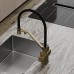 Смеситель для кухни SANCOS Loro SC4007BG с подключением фильтра для воды, браш золото