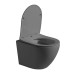 Унитаз подвесной Vincea Globo VT1-14SMA безободковый антрацит матовый сиденье Soft-close