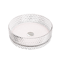 Чаша накладная круглая Ceramica Nova Cristal 36x36 розовый