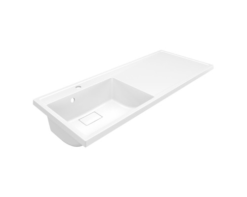 Раковина над стиральной машиной Uperwood Magenta 120х50х17,8 см, левая, крыло справа