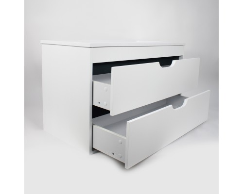 Тумба под раковину подвесная Uperwood Modul 95х44,4х55 см, белая/графит