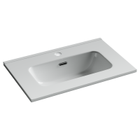 Раковина мебельная накладная Компакт (Compact) 610x395x170, цвет белый