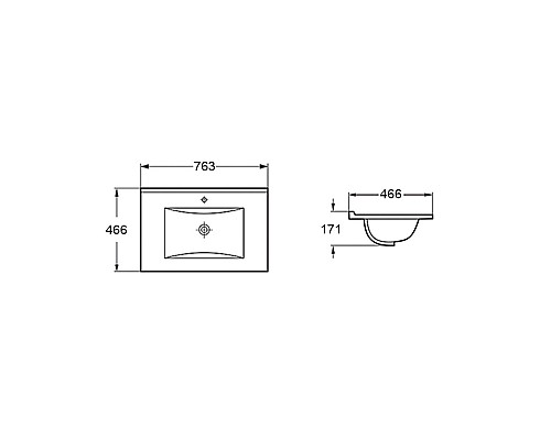 Раковина Vincea VBS-13975MB керамическая черный матовый Раковина Vincea VBS-13975MB керамическая черный матовый