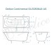 Ванна чугунная Delice Continental 120х70 с антискользящим покрытием