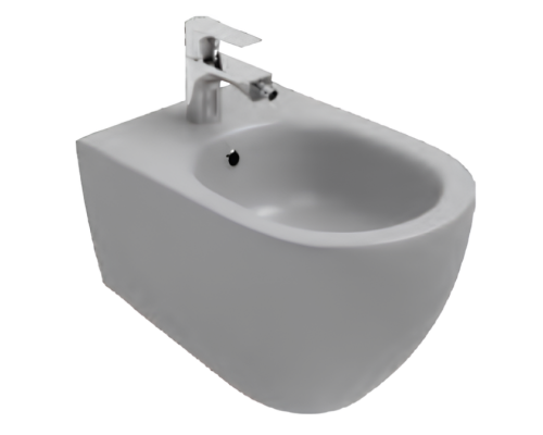 Биде ISVEA Infinity подвесной 365x530x400 серый бетон матовый 10NF41001SV-2V