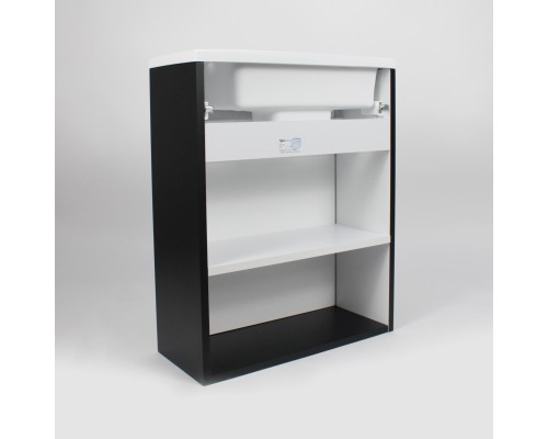 Тумба под раковину подвесная Uperwood Modul 50х21х60 см, черная матовая