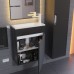 Тумба под раковину подвесная Uperwood Modul 50х21х60 см, черная матовая