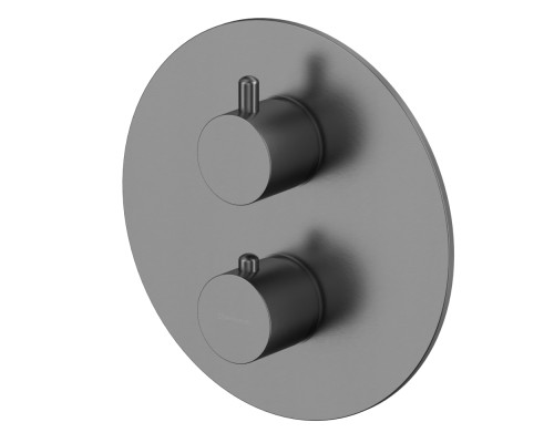 Смеситель термостатический для душа скрытого монтажа WHITECROSS Y Y1236GM оружейная сталь