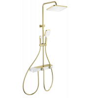 Душевая система с термостатом Wonzon&Woghand, Брашированное золото