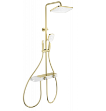 Душевая система с термостатом Wonzon&Woghand, Брашированное золото