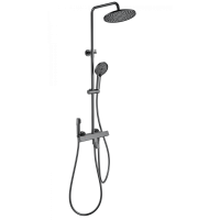 Душевая система с термостатом Wonzon&Woghand The ONE, Темный графит WW-B3094-BGG