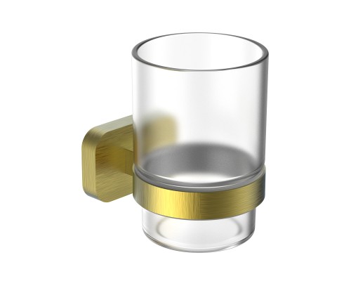 Стакан для зубных щеток с держателем Wonzon&Woghand GRAFFITY, Браш золото WW-9321-BG