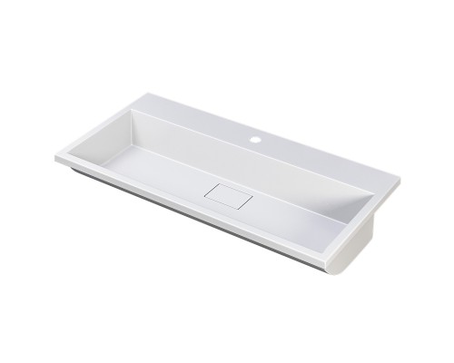 Раковина для ванной 90 см, Uperwood Barsa, белая глянцевая