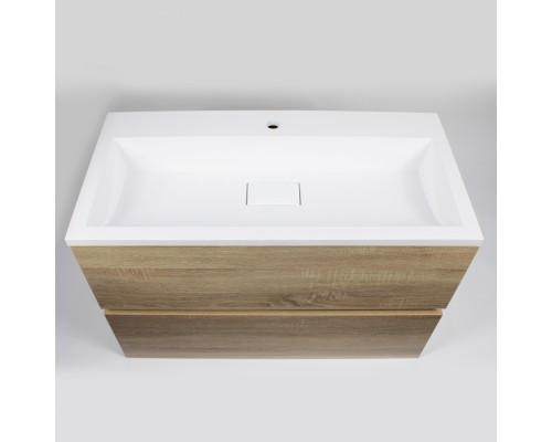 Раковина для ванной 90 см, Uperwood Barsa, белая глянцевая