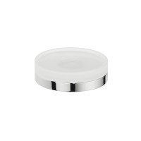 Мыльница настольная Colombo Nordic цвет хром/матовое стекло