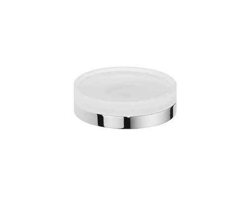 Мыльница настольная Colombo Nordic цвет хром/матовое стекло