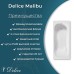Ванна чугунная Delice Malibu 170х80 с отверстиями под ручки и антискользящим покрытием