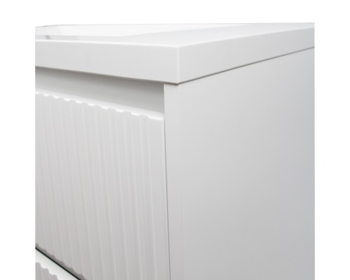 Тумба с раковиной 80 см, Uperwood Next Premium, белая, 2 ящика