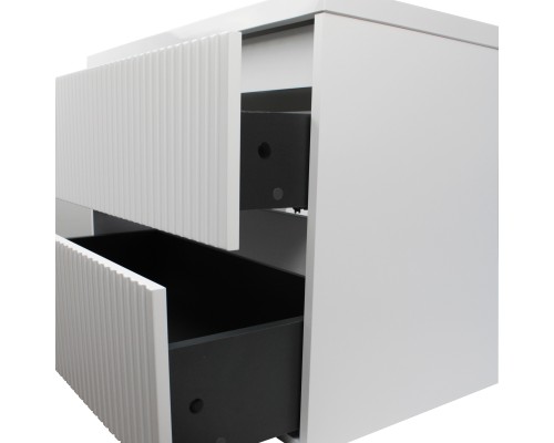 Тумба с раковиной 80 см, Uperwood Next Premium, белая, 2 ящика