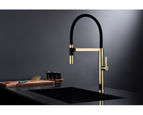 Смеситель для кухни Paulmark Leader Le214101-G Золото