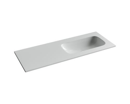 Раковина накладная Ceramicanova Грация (Grace) чаша справа без отв под смеситель 1210x457x137 белый