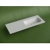Раковина накладная Ceramicanova Грация (Grace) чаша справа без отв под смеситель 1210x457x137 белый