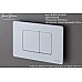 Клавиша смыва Iberica Blanca Inox-C 246x165, белый матовый, нержавеющая сталь