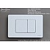 Клавиша смыва Iberica Blanca Inox-C 246x165, белый матовый, нержавеющая сталь