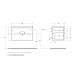 Тумба под раковину BelBagno ALBANO-800-2C-SO-RNG подвесная Robere Nature Grigio