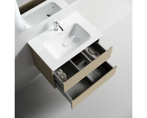 Тумба под раковину Настенная Sancos Folk 69 FL70CP Капучино