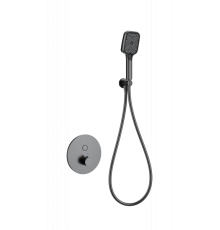 Смеситель для душа с термостатом встраиваемый Wonzon&Woghand, Темный графит