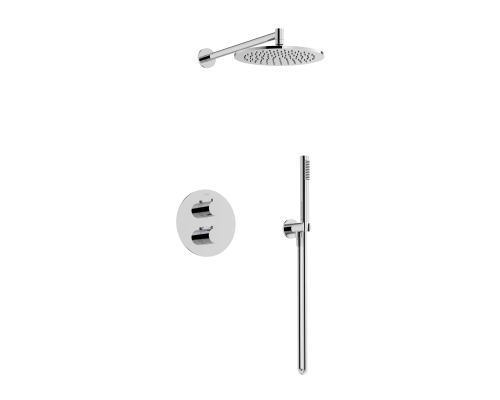 Душевой комплект с термостатом SANCOS Etna, с внутренней частью, хром, SC9010CH