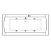 Ванна гидромассажная EXCELLENT Aquaria Lux 180x80 SOFT белый