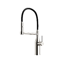 Смеситель для кухни SANCOS Pride SC4011BNG с гибким изливом, нержавеющая сталь
