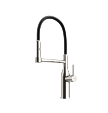 Смеситель для кухни SANCOS Pride SC4011BNG с гибким изливом, нержавеющая сталь