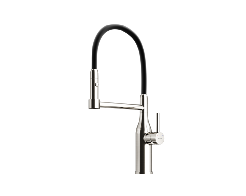 Смеситель для кухни SANCOS Pride SC4011BNG с гибким изливом, нержавеющая сталь