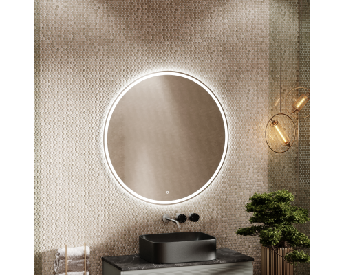 Зеркало для ванной комнаты Sancos Bella D1000 c подсветкой, BE1000